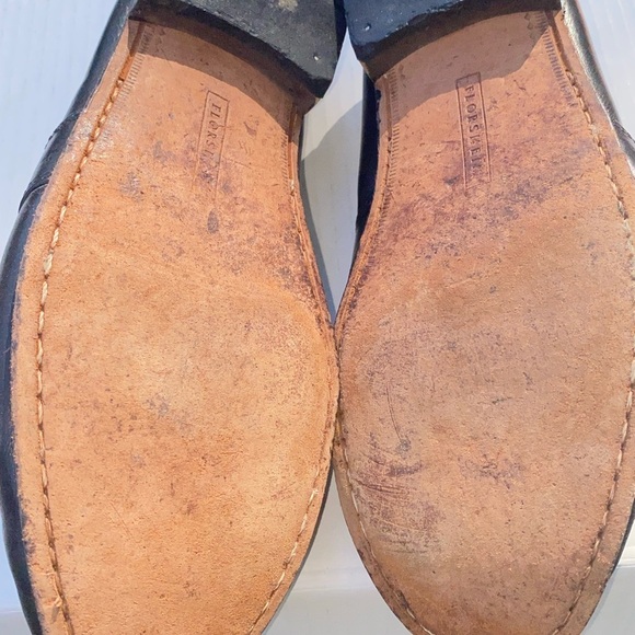 ♦️ FLORSHEIM Men's  Shoes Leather India  Moc Toe Loafer no Tassel Size 8 1/2 D - Picture 5 of 6
